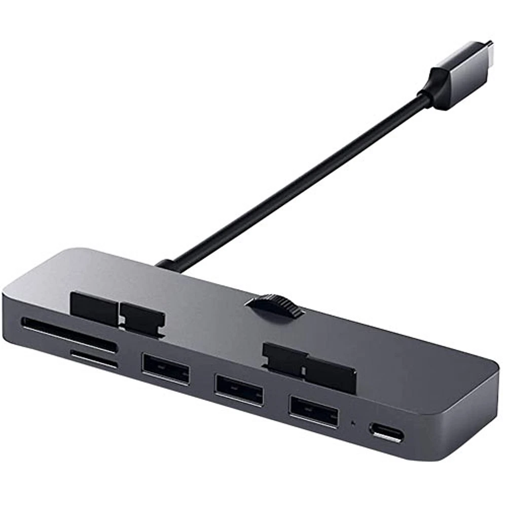 Satechi 6-Port USB-C Clamp Hub for iMac/iMac Pro (2017) (ST-TCIMHM) - Space Grey