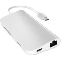 Adaptateur USB-C à 8 ports de Satechi avec HDMI 4K et Ethernet (ST-TCMAS) - Argenté