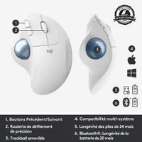 Souris à boule de commande Bluetooth ERGO M575 de Logitech