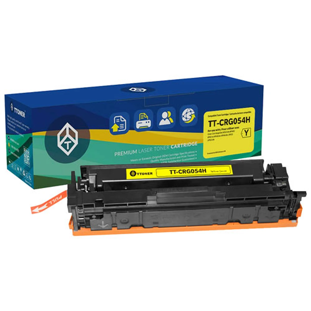 TToner Yellow Toner Cartridge Compatible with Canon (TT-CRG054H)