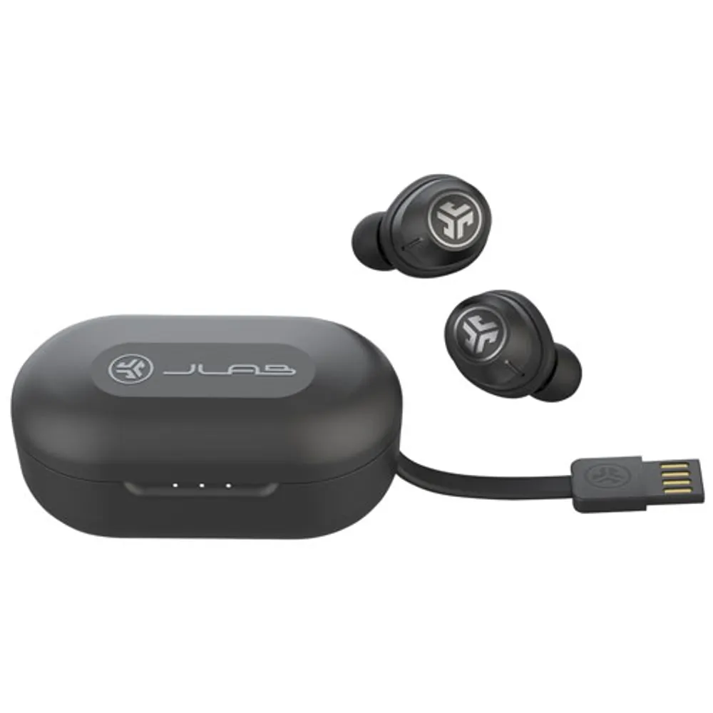 JLab JBuds Air ANC In-Ear Noise Cancelling True Wireless Earbuds - Black