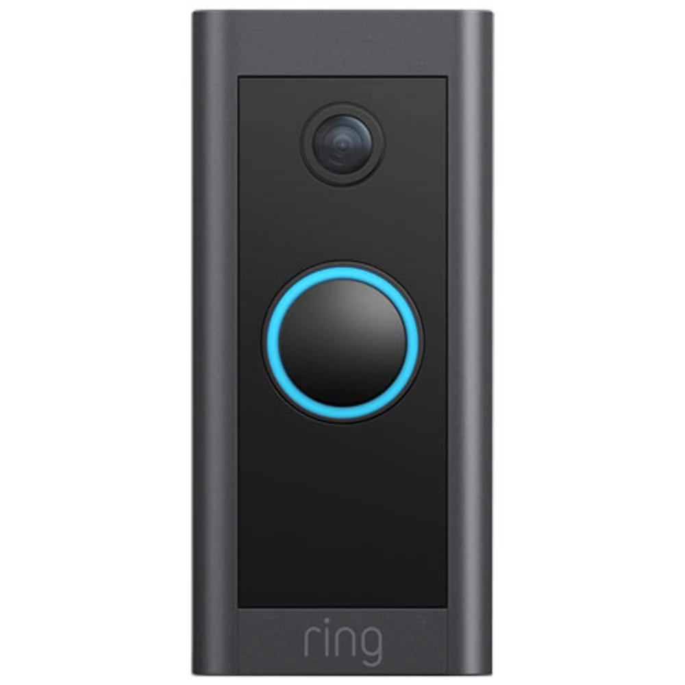 Ring Wired Wi-Fi Video Doorbell - Black