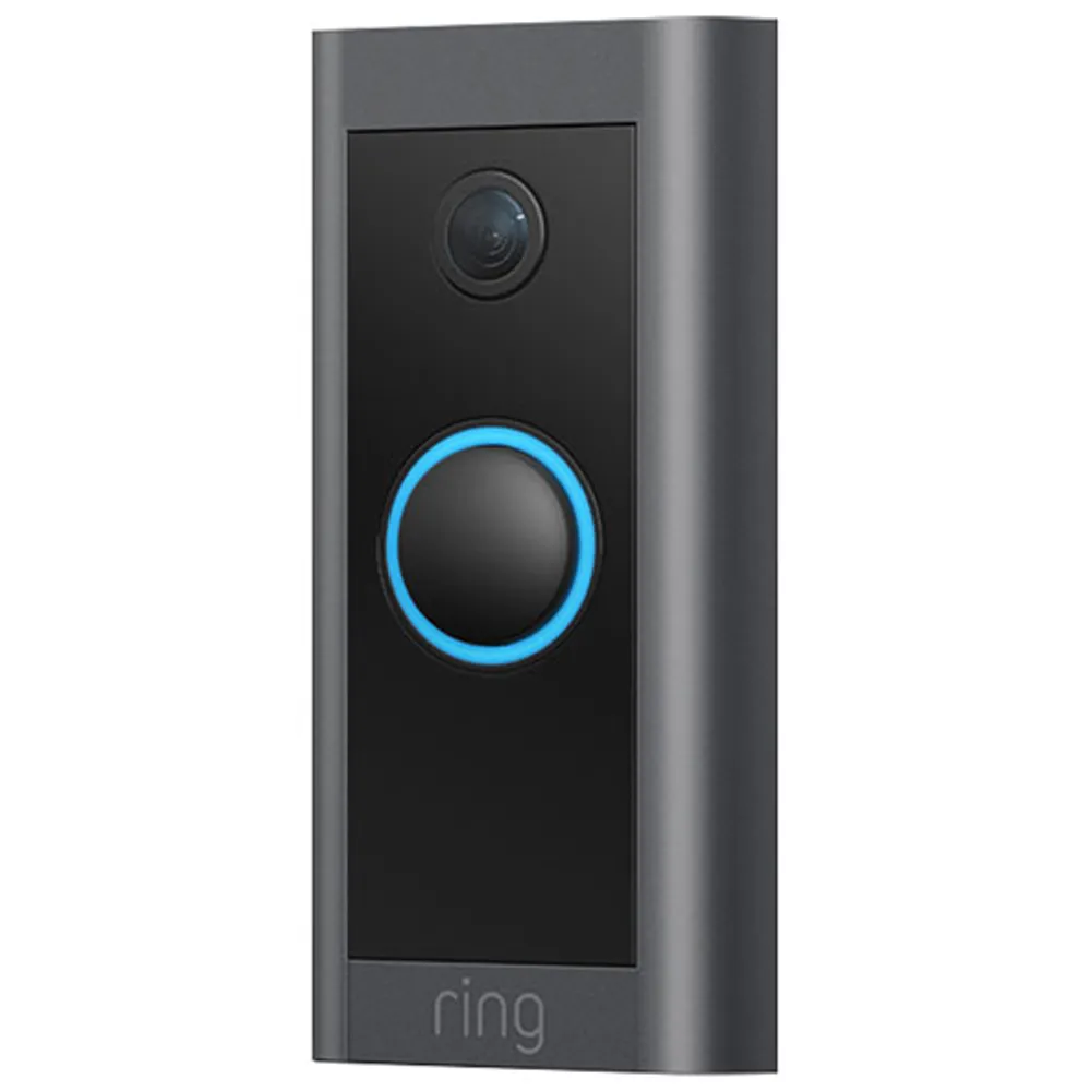 Ring Wired Wi-Fi Video Doorbell - Black