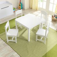 KidKraft Farmhouse 5-Piece Table & Chair Set - White