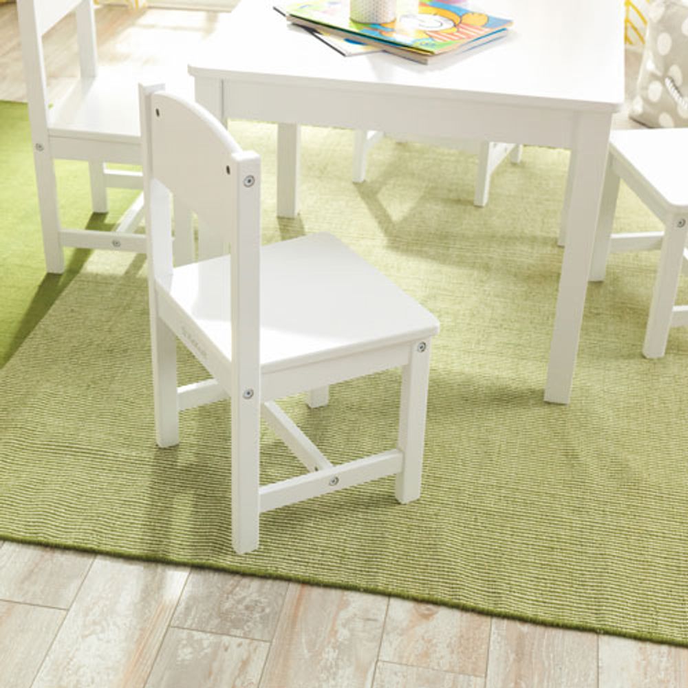 KidKraft Farmhouse 5-Piece Table & Chair Set - White