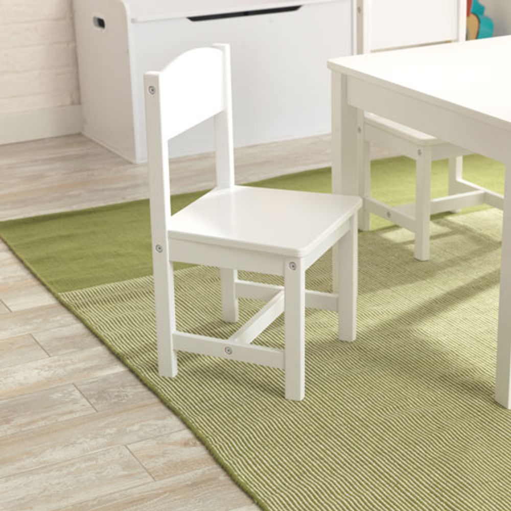 KidKraft Farmhouse 5-Piece Table & Chair Set - White