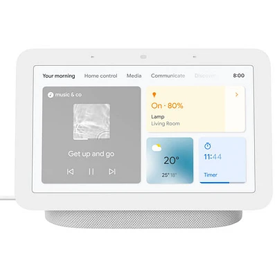 Écran intelligent Nest Hub de Google (2e gén.) avec Assistant Google - Craie