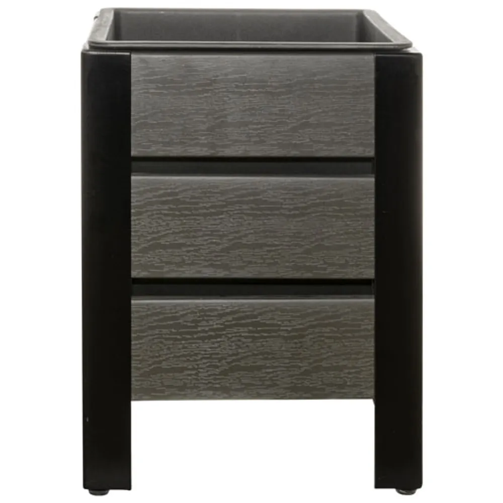 Grapevine Square Faux Wood Planter Grey - 2 Pack