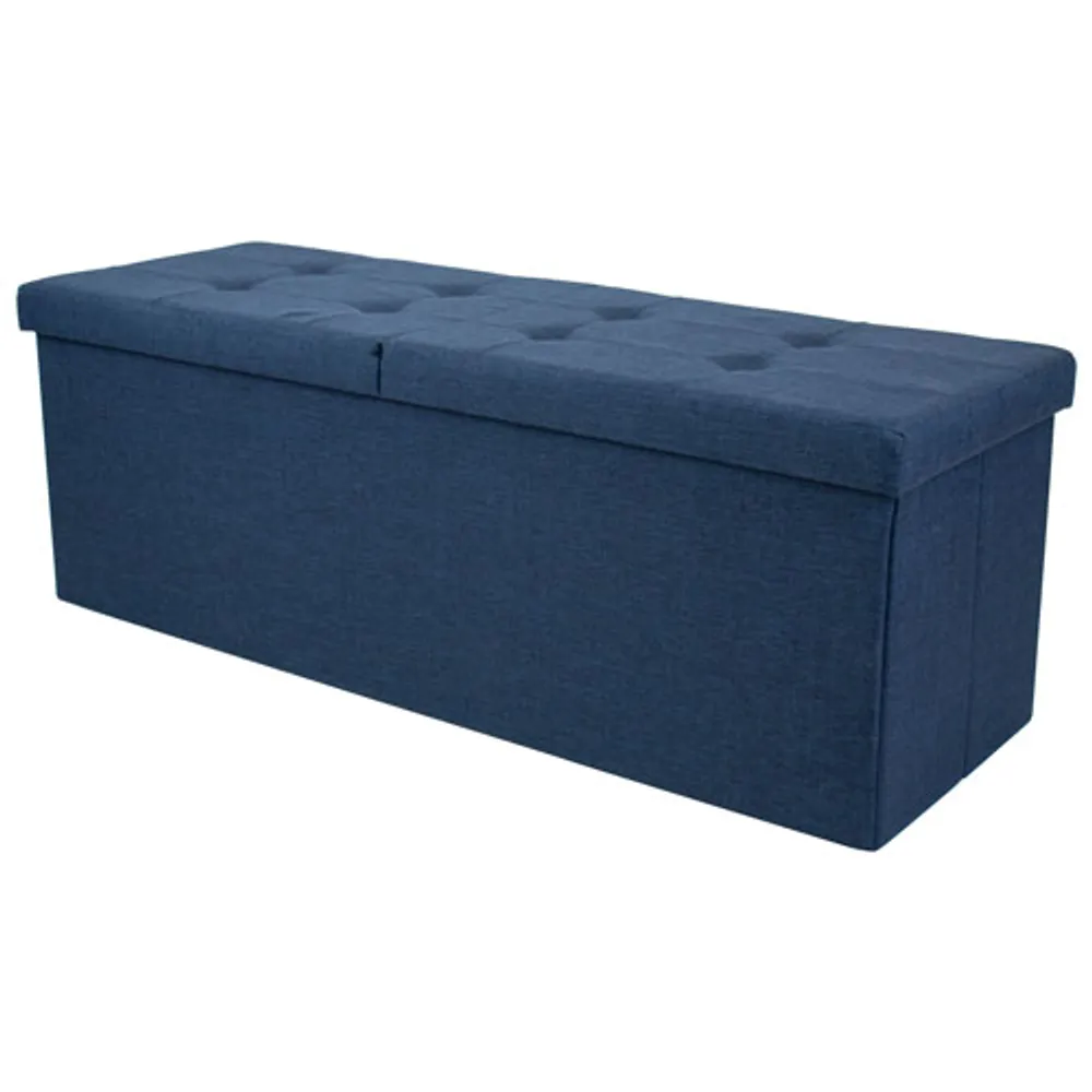 Humble Crew Collapsible Storage Bench Ottoman - Navy