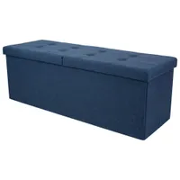 Humble Crew Collapsible Storage Bench Ottoman - Navy