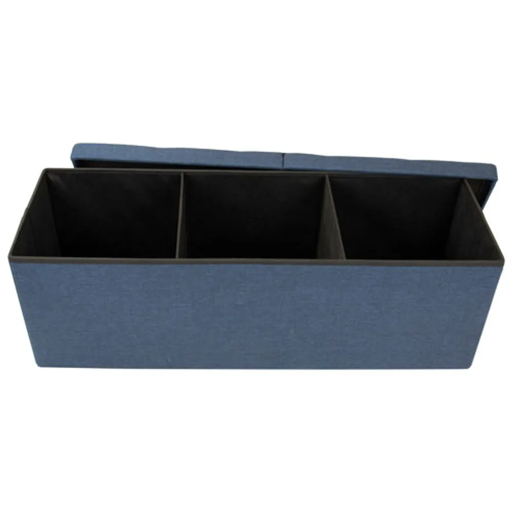 Humble Crew Collapsible Storage Bench Ottoman - Navy