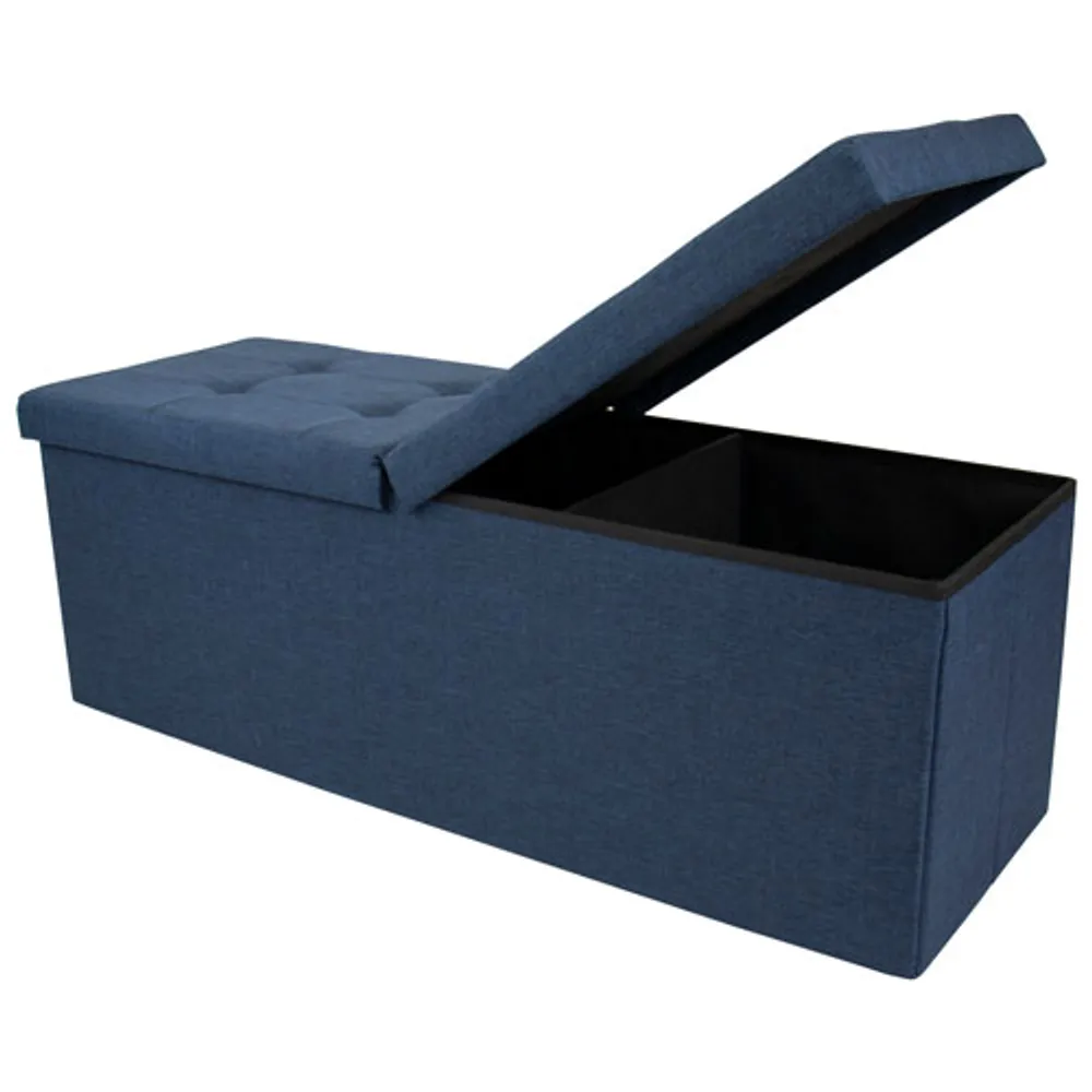 Humble Crew Collapsible Storage Bench Ottoman - Navy