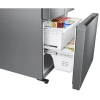 Samsung 33" 17.5 Cu. Ft. Counter-Depth French Door Refrigerator with Ice Dispenser (RF18A5101SR) - SS