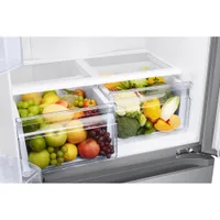 Samsung 33" 17.5 Cu. Ft. Counter-Depth French Door Refrigerator with Ice Dispenser (RF18A5101SR) - SS