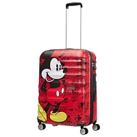 American Tourister Disney Wavebreaker 25" Hard Side Luggage - Red/Mickey Mouse