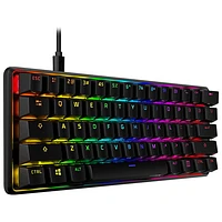 Clavier de jeu mécanique rétroéclairé à touches linéaires Red Alloy Origins 60 de HyperX