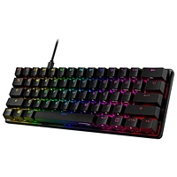 Clavier de jeu mécanique rétroéclairé à touches linéaires Red Alloy Origins 60 de HyperX