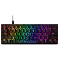 Clavier de jeu mécanique rétroéclairé à touches linéaires Red Alloy Origins 60 de HyperX