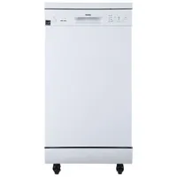 Danby 18" 52dB Portable Dishwasher (DDW1805EWP) - White