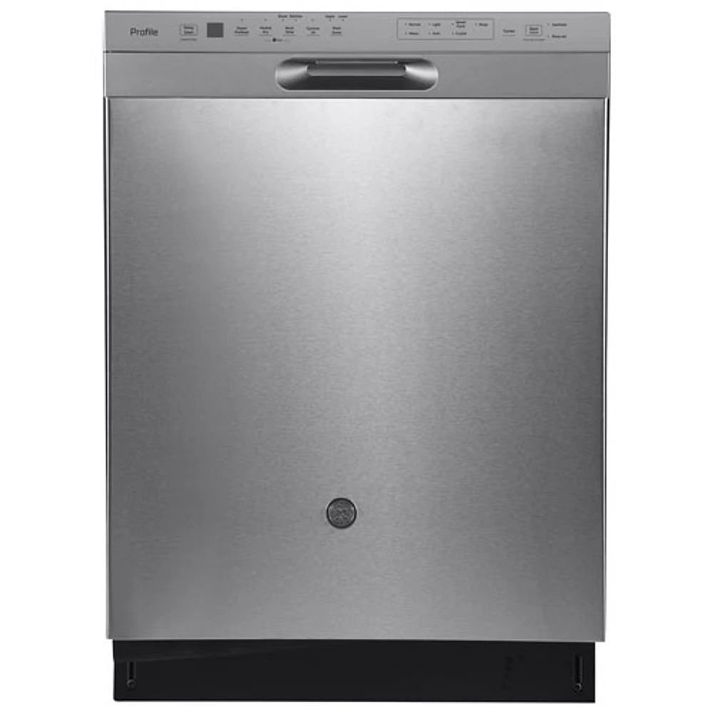 GE Profile 24" 45dB Built-In Dishwasher with Stainless Steel Tub & Third Rack (PBF665SSPFS) -Stainless