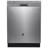 GE Profile 24" 45dB Built-In Dishwasher with Stainless Steel Tub & Third Rack (PBF665SSPFS) -Stainless