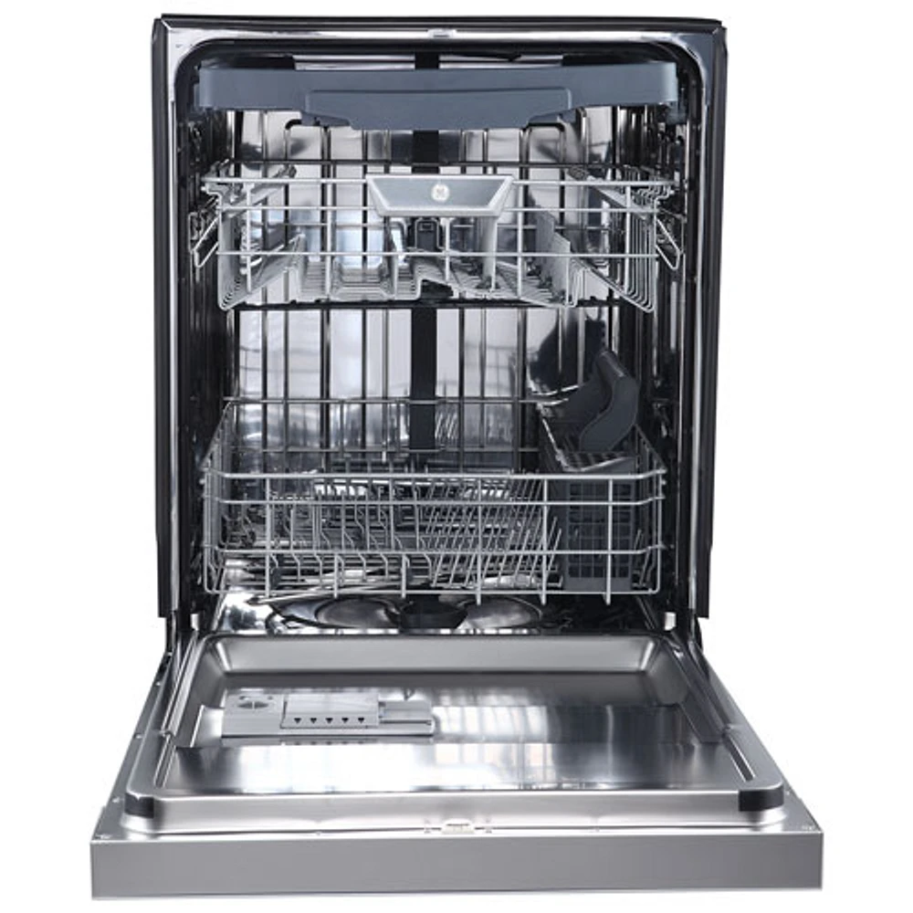 GE Profile 24" 45dB Built-In Dishwasher with Stainless Steel Tub & Third Rack (PBF665SSPFS) -Stainless