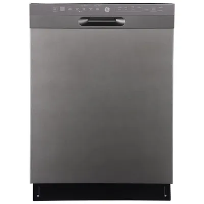 GE 24" 48dB Built-In Dishwasher with Stainless Steel Tub & Third Rack (GBF655SMPES) - Slate