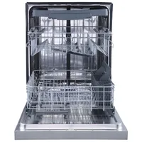 Lave-vaisselle encastrable 24 po 48 dB avec cuve inox et troisième panier de GE (GBF655SSPSS) - Inox