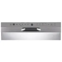 Lave-vaisselle encastrable 24 po 48 dB avec cuve inox et troisième panier de GE (GBF655SSPSS) - Inox