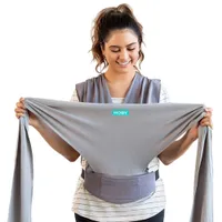 Moby Easy-Wrap Front Wrap Carrier - Smoked Pearl