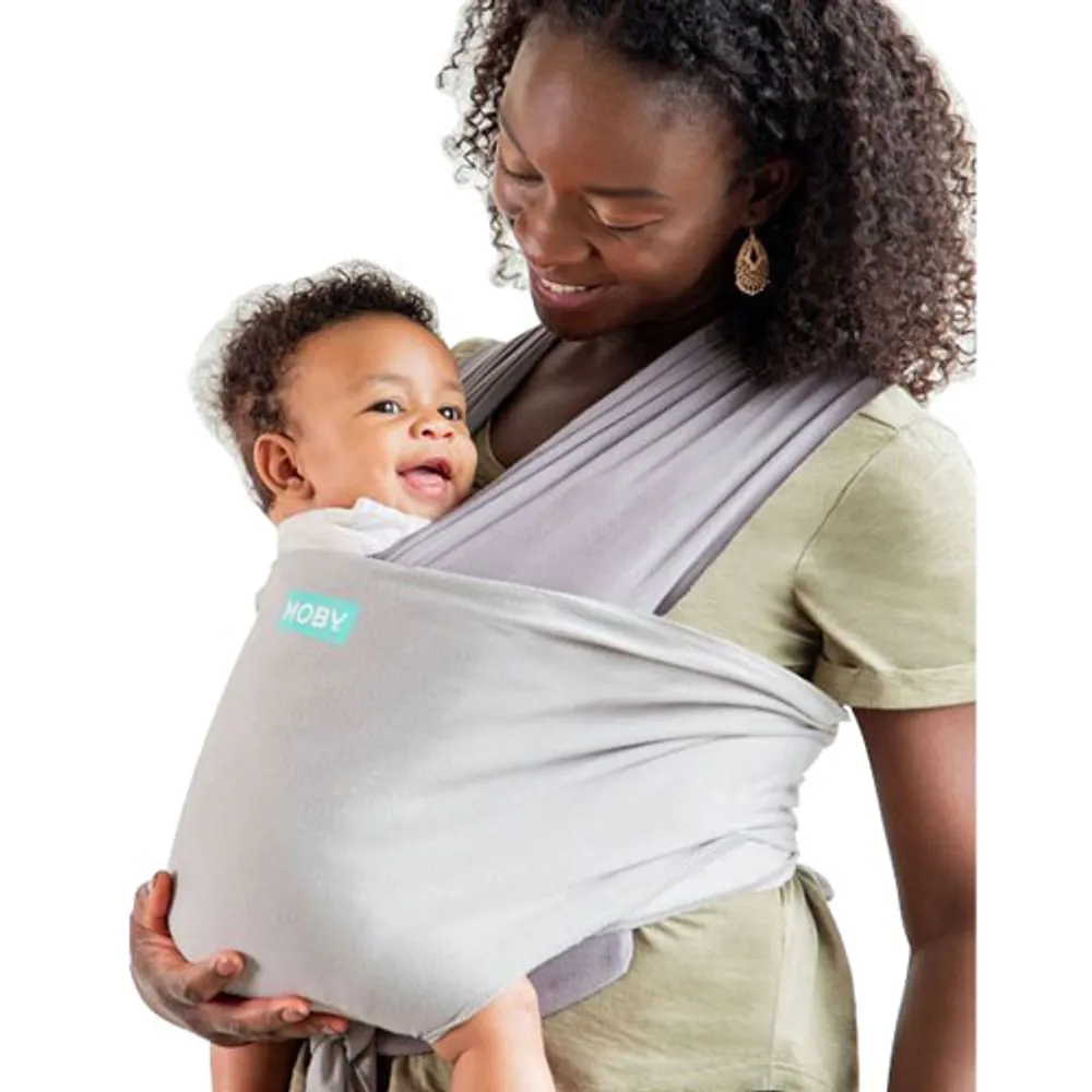 Moby Easy-Wrap Front Wrap Carrier - Smoked Pearl