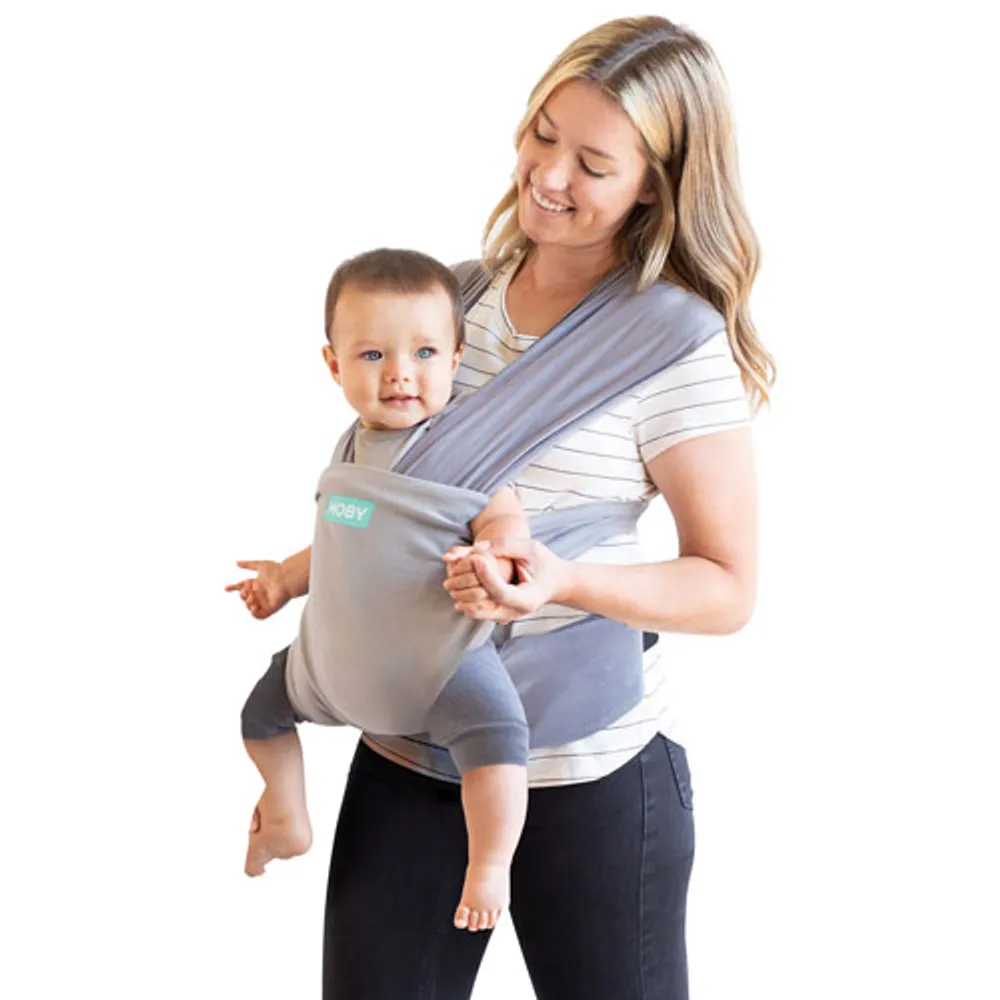 Moby Easy-Wrap Front Wrap Carrier - Smoked Pearl