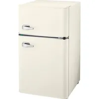 Insignia 3.1 Cu. Ft. Retro Bar Fridge w/Top Freezer (NS-CFR32MT1) - Cream - Only at Best Buy