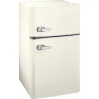 Insignia 3.1 Cu. Ft. Retro Bar Fridge w/Top Freezer (NS-CFR32MT1) - Cream - Only at Best Buy