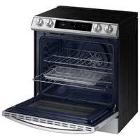 Samsung 30" 6.3 Cu. Ft. True Convection Slide-In Induction Range (NE63T8911SS) - Stainless Steel