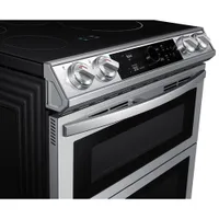 Samsung 30" 6.3 Cu. Ft. Double Oven Slide-In Induction Range (NE63T8951SS) - Stainless Steel