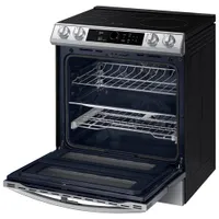 Samsung 30" 6.3 Cu. Ft. Double Oven Slide-In Induction Range (NE63T8951SS) - Stainless Steel