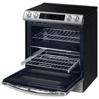 Samsung 30" 6.3 Cu. Ft. Double Oven Slide-In Induction Range (NE63T8951SS) - Stainless Steel