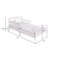 Concord Baby Finley Contemporary Kids Bed - Toddler - White