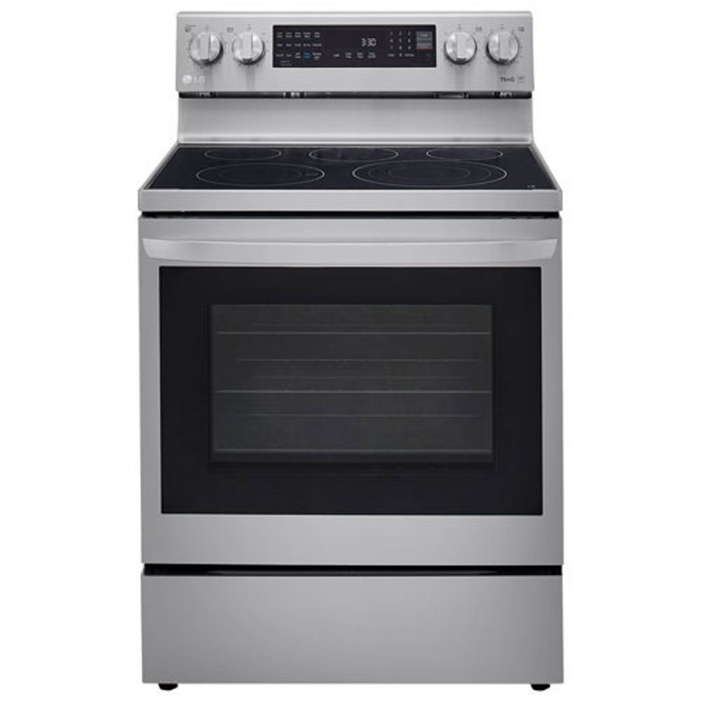 LG 30" 6.3 Cu. Ft. 5-Element Electric Air Fry Range (LREL6325F) -Stainless -Open Box -Perfect Condition