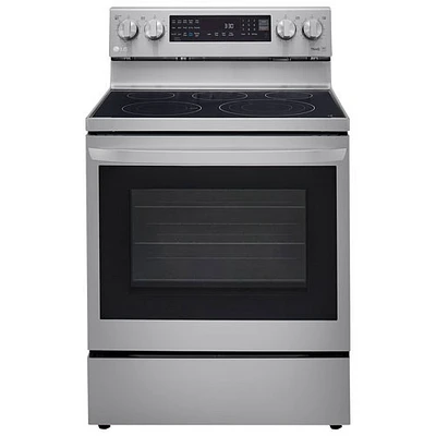 LG 30" 6.3 Cu. Ft. 5-Element Electric Air Fry Range (LREL6325F) -Stainless -Open Box -Perfect Condition