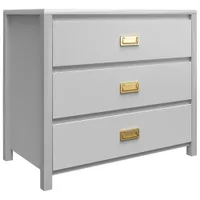 Monarch Hill Haven Contemporary 3-Drawer Dresser - Grey