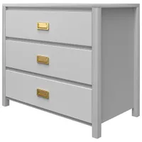 Monarch Hill Haven Contemporary 3-Drawer Dresser - Grey