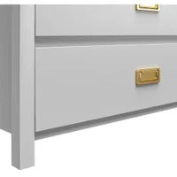 Monarch Hill Haven Contemporary 3-Drawer Dresser - Grey