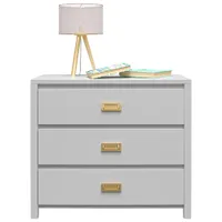 Monarch Hill Haven Contemporary 3-Drawer Dresser - Grey