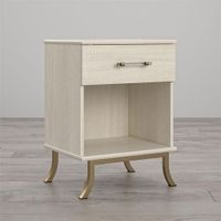 Monarch Hill Clementine Contemporary 1-Drawer Kids Nightstand - Ivory Oak