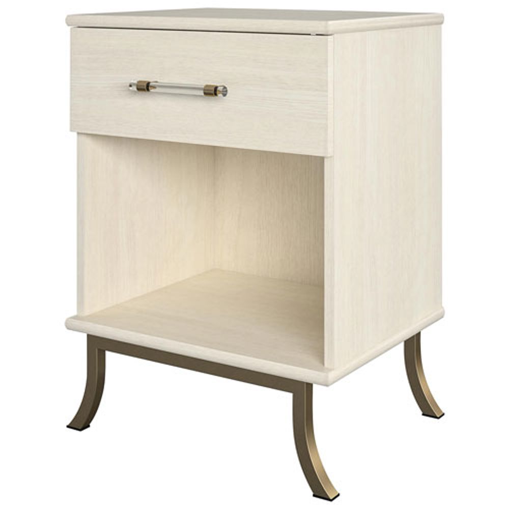 Monarch Hill Clementine Contemporary 1-Drawer Kids Nightstand - Ivory Oak