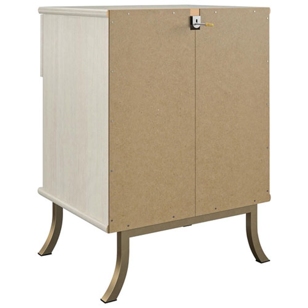 Monarch Hill Clementine Contemporary 1-Drawer Kids Nightstand - Ivory Oak