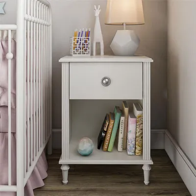 Arden Transitional 1-Drawer Kids Nightstand