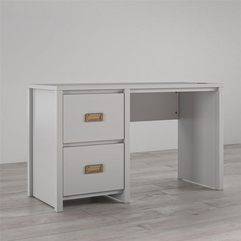 Monarch Hill Haven Single Pedestal Kids’ Desk - Dove Grey